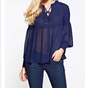 Women’s peekaboo top